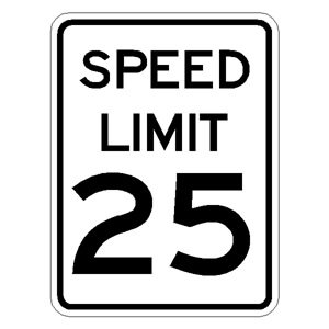 List of Nigeria road signs and their meanings 5 The Speed Limit Sign