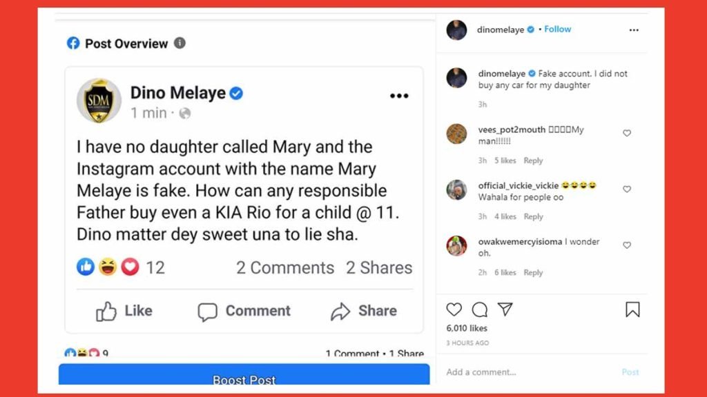 I have no daughter called Mary - Dino Melaye deny buying Lamborghini for his daughter 1 Dino Melaye daughter