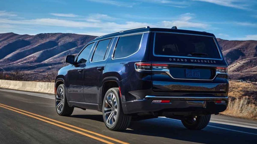 Meet The All New 2022 Jeep Wagoneer with Massive Luxury SUVs 1 2022 Jeep Grand Wagoneer back veiw