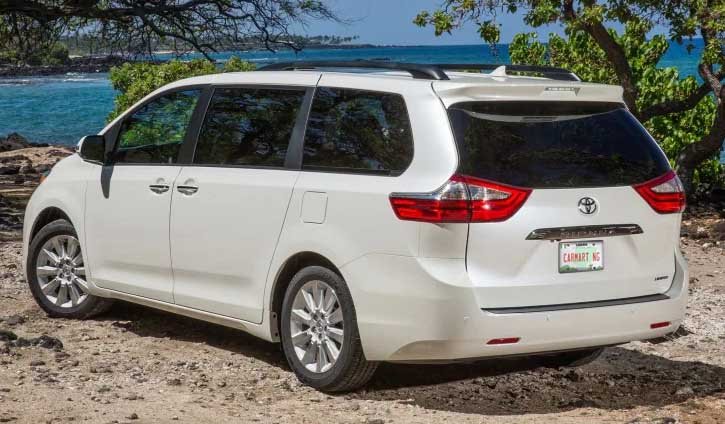 2017 Toyota Sienna in Nigeria - Price, and Review 1 2017 toyota sienna back view