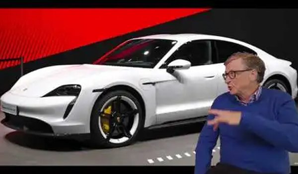 Bill Gates Expensive Cars 2024 - Top Luxury Wheels Of The Tech Billionaire 3 PORSCHE TAYCAN TURBO - Bill Gate's First Electric Car