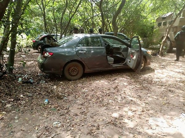 Stolen Cars JTF Recovered From IPOB/ESN Camp In Ihiala, Anambra