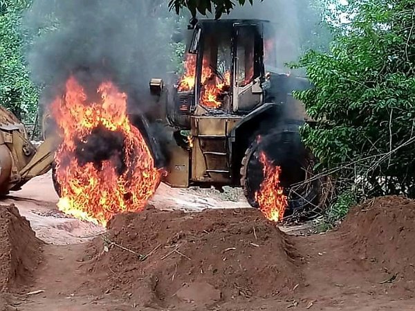 Of Stolen Cars JTF Recovered From IPOB/ESN Camp In Ihiala, Anambra