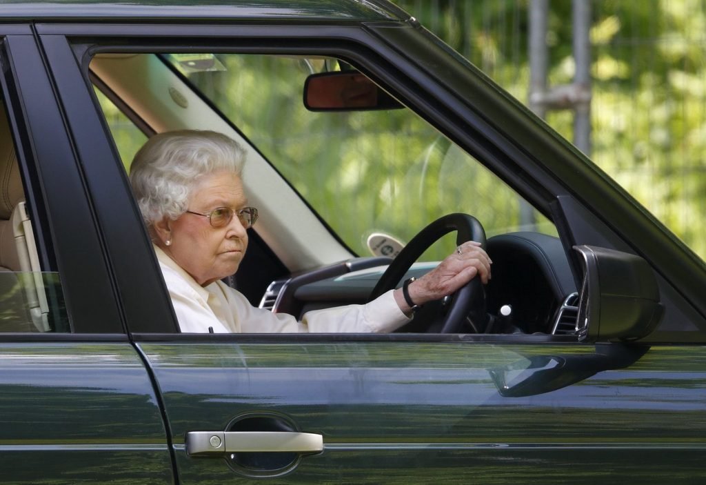 Queen Elizabeth II While Driving