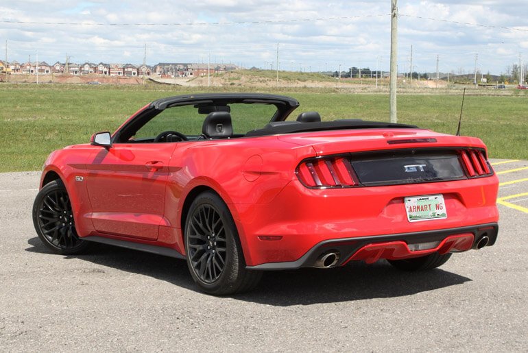 Where Una Dey sees this money!!! Poco Lee buys 2017 Ford Mustang convertible worth ₦20 Million 2 2017 Ford Mustang convertible back view
