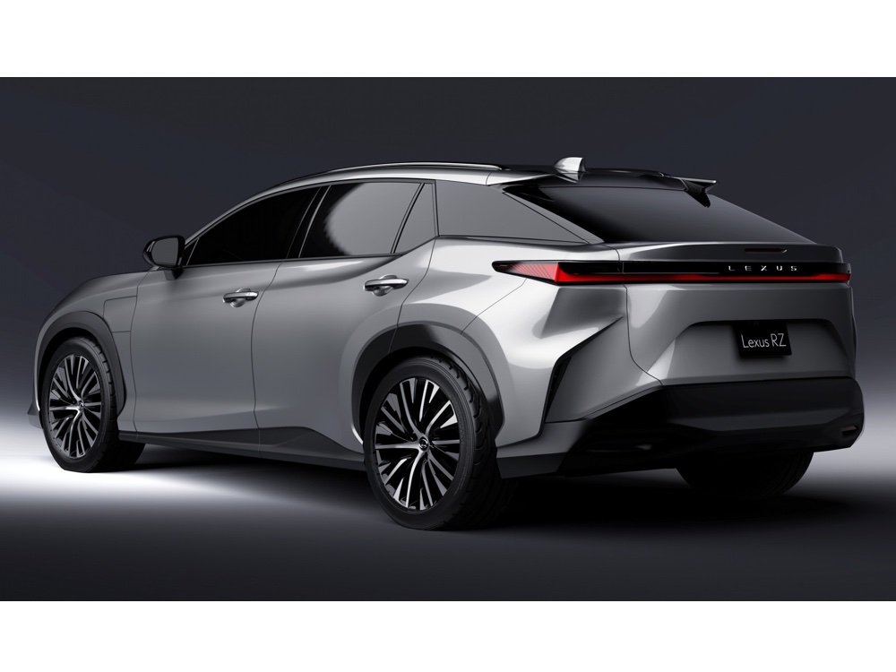 BEHIND THE SCENES OF "Black Panther 2: Wakanda Forever" Showing First-Ever Lexus Fully-Electric RZ 450e" 4 Lexus RZ 450e Back View