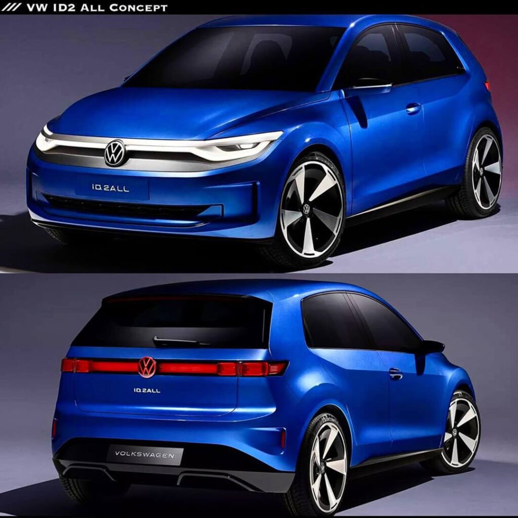 Volkswagen ID.2all concept back and front