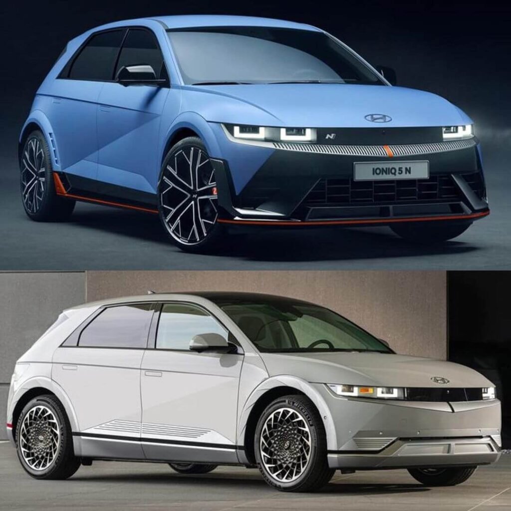 What is the difference between Hyundai IONIQ 5 and IONIQ 5 N? 1 IONIQ 5 and IONIQ 5 N