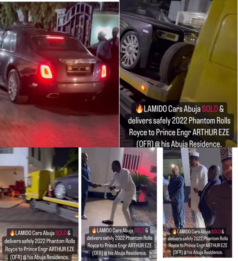“Prince of Africa”: Engr Arthur Eze Takes Delivery of 2022 Rolls Royce Phantom Worth N500 Million in His Abuja Mansion 1 Prince Arthur Eze brand new 2022 Rolls Royce Phantom