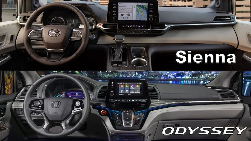 2021 Toyota Sienna Vs. 2021 Honda Odyssey: Which One is Safer? 3 2021 Toyota Sienna Vs. 2021 Honda Odyssey interior