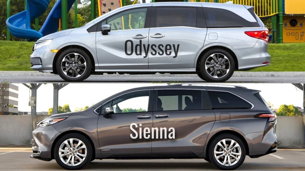 2021 Toyota Sienna Vs. 2021 Honda Odyssey: Which One is Safer? 1 2021 Toyota Sienna Vs. 2021 Honda Odyssey side view