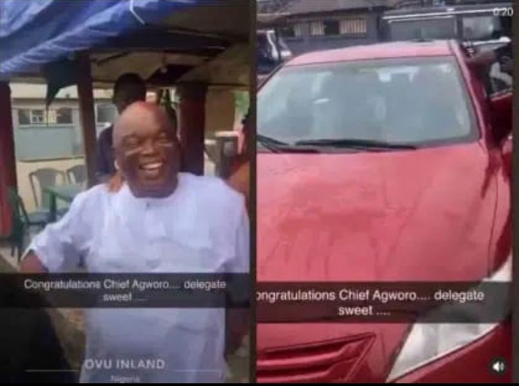 Party delegate gets new car gift after the primary election