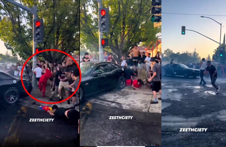 Video Goes Viral As A Dodge Challenger Causes Serious Accident While Drifting