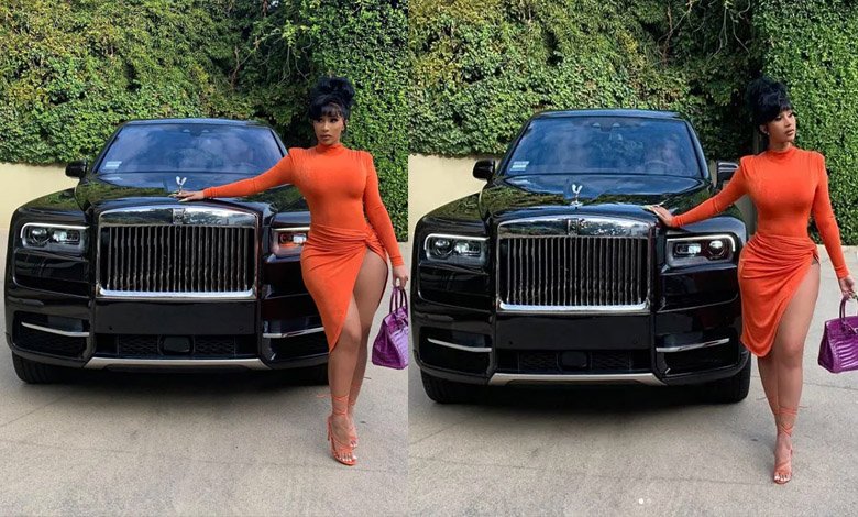 cardi B Rolls Royce Cullinan