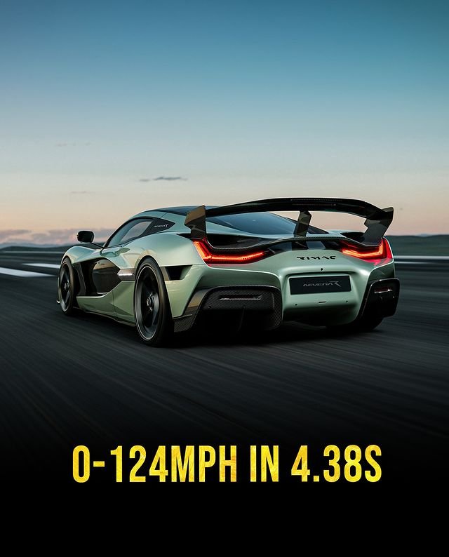 The 2025 Rimac Nevera R an evolution of the original electric hypercar, Does 0-60mph In 1.74s 2 2025 Rimac Nevera R back view